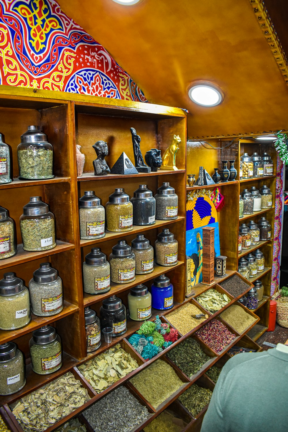 a store filled with lots of different types of spices