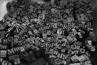 An old galley of type arranged for printing a specimen book in the 1500s.