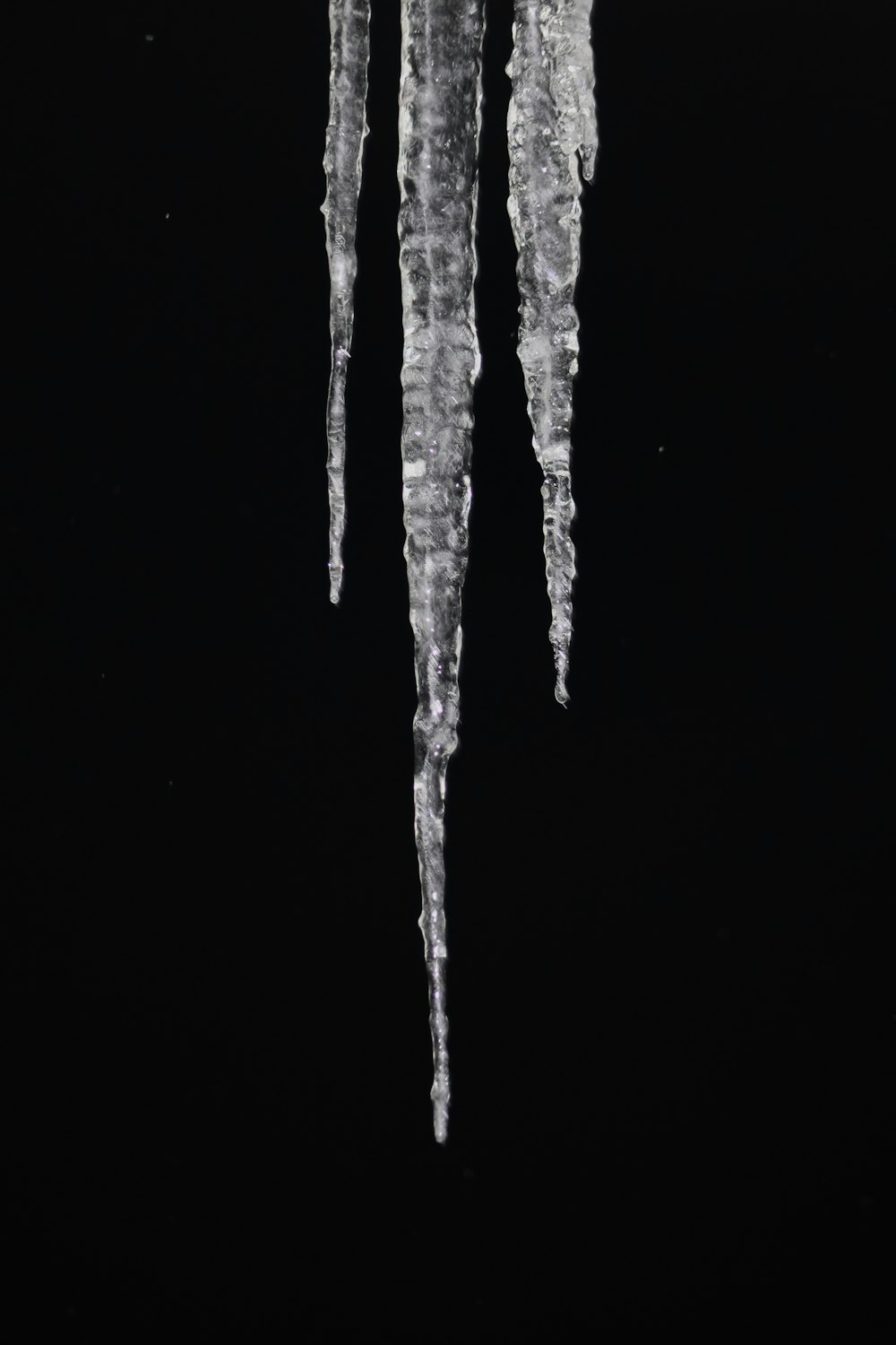 icicles hanging from the side of a building