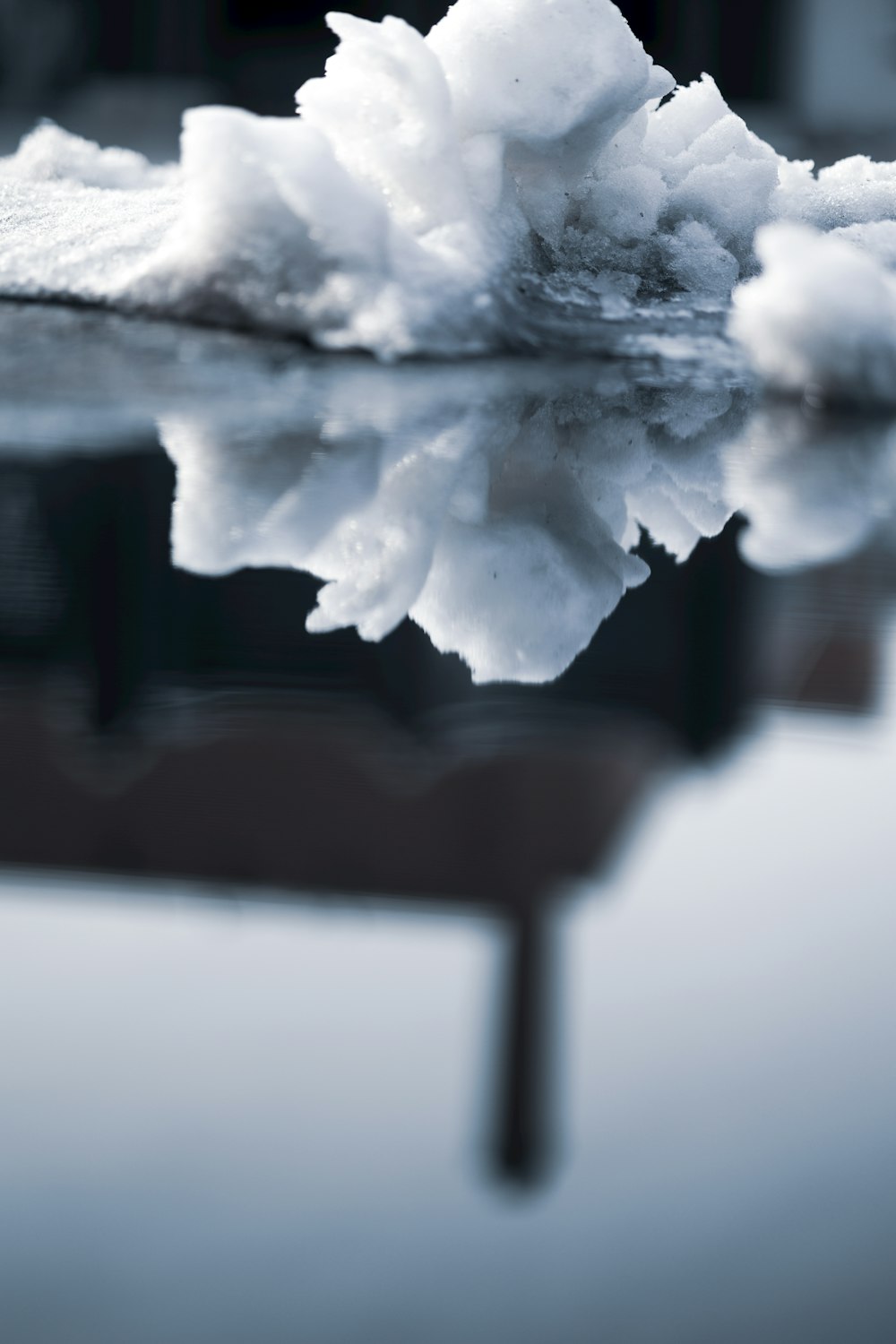 a piece of ice on top of a table