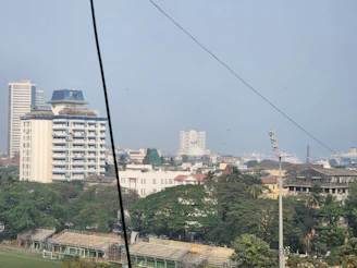 a view of a city from a distance