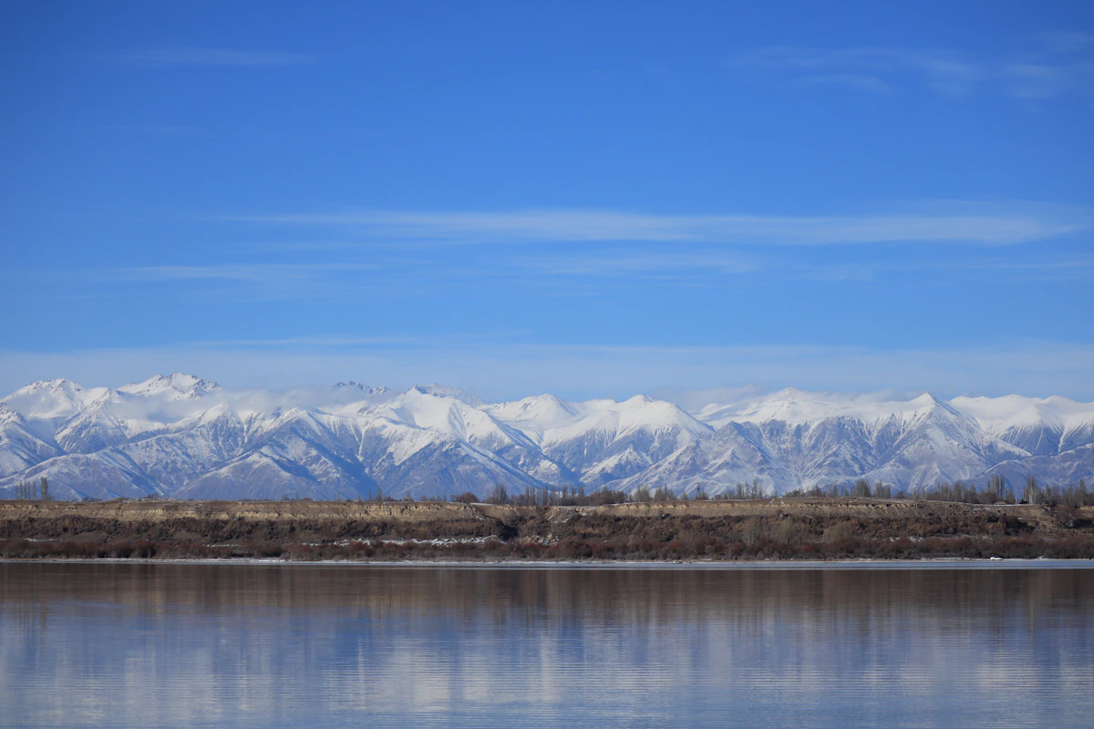 Issyk-Kul Lake and mountains, Kyrgyzstan