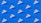 A pattern of small triangular packages, each with a coin featuring a pound symbol, is arranged uniformly across a bright blue background. The design is minimalistic and modern, featuring clean lines and a stark contrast between the blue and the white of the packages.