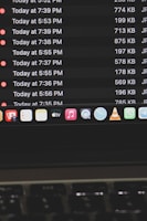Screenshot of the media dashboard showing video thumbnails organized alphabetically.
