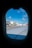 The view through an airplane window reveals an airport scene with an aircraft bearing the logo and colors of T'way Airlines parked at the terminal. Surrounding the plane, the tarmac is busy with airport equipment and vehicles. The sky is a clear blue with a few scattered clouds.