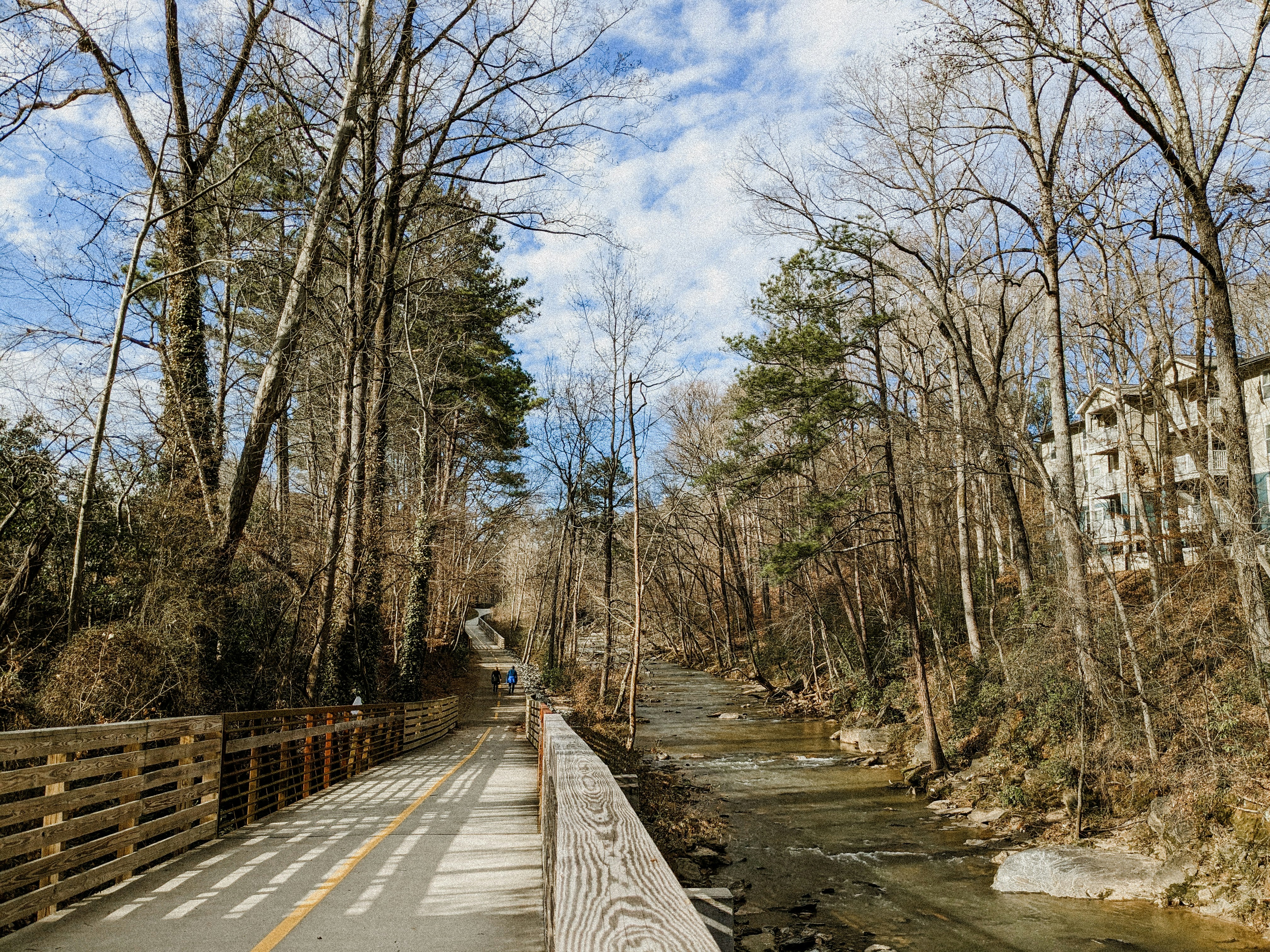 People walking and biking on Atlanta BeltLine trail