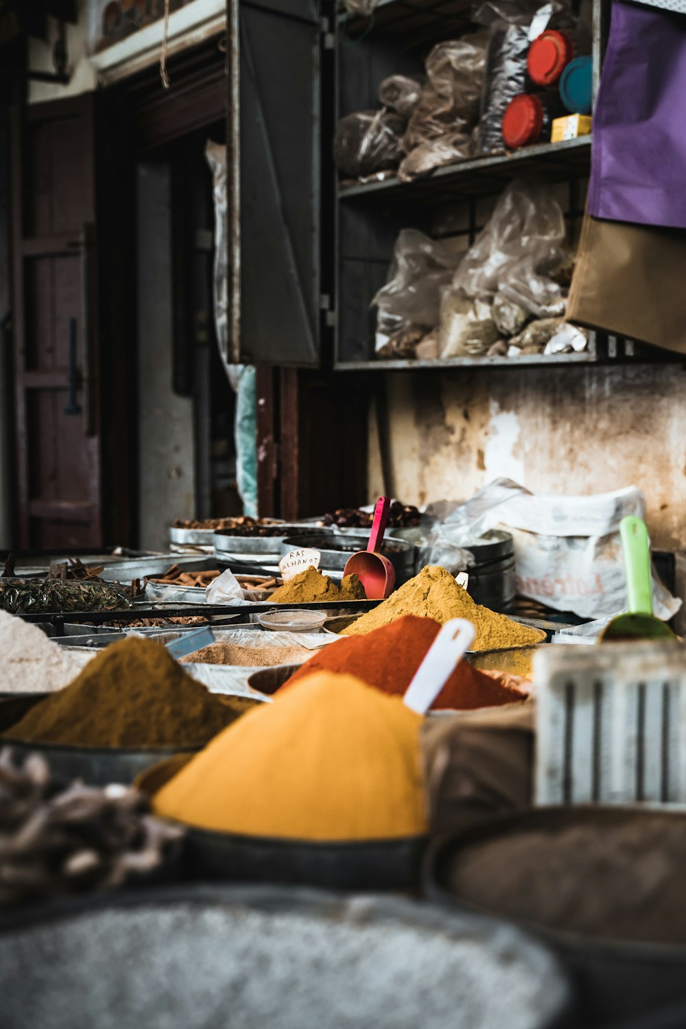 a room filled with lots of different types of food