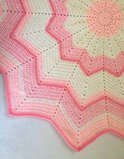 A stylish, patterned blanket that complements any nursery.