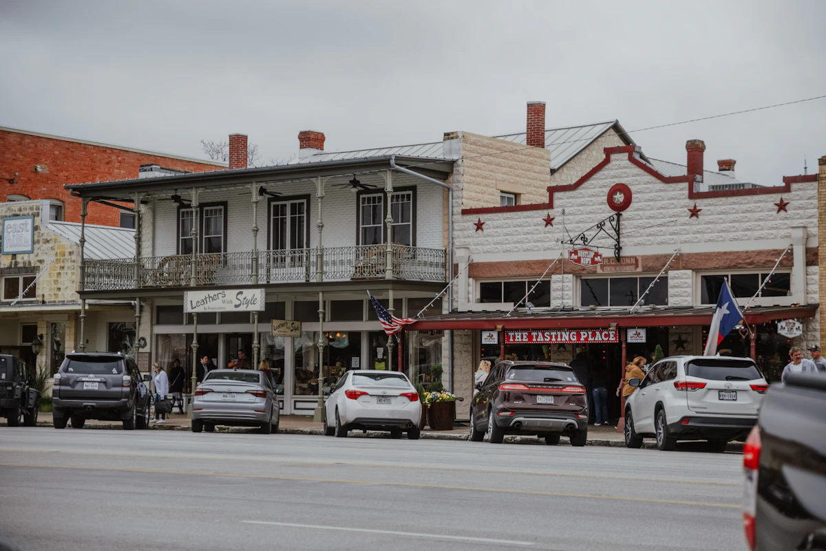 Historic small town main street with charming buildings for cultural weekend escapes