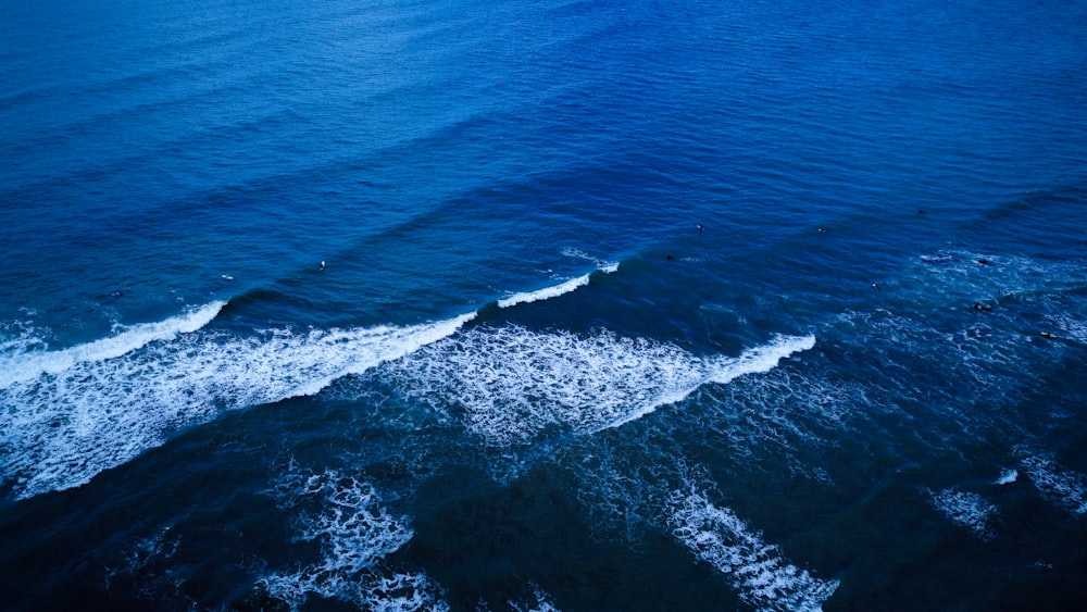a body of water that has some waves in it