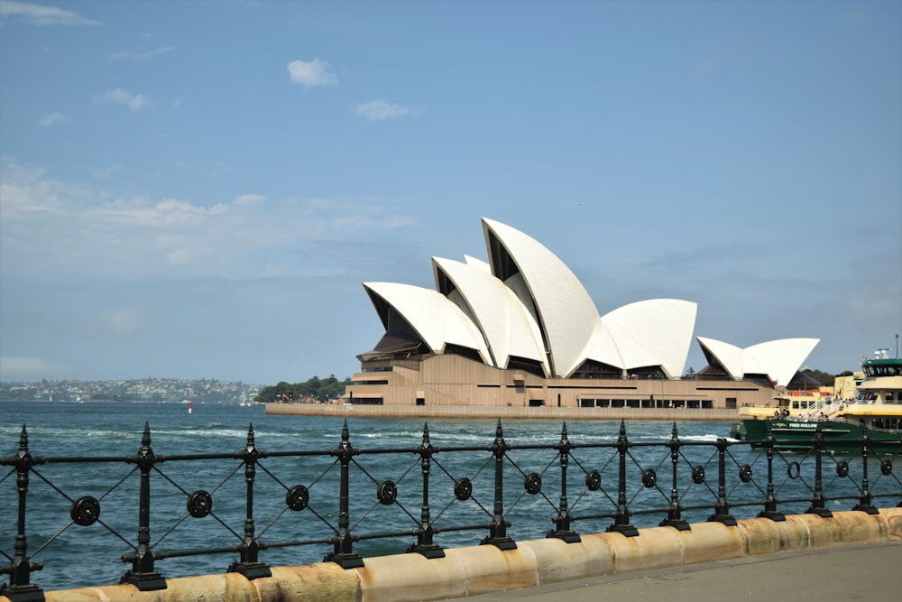 a view of the sydney opera house from across the water