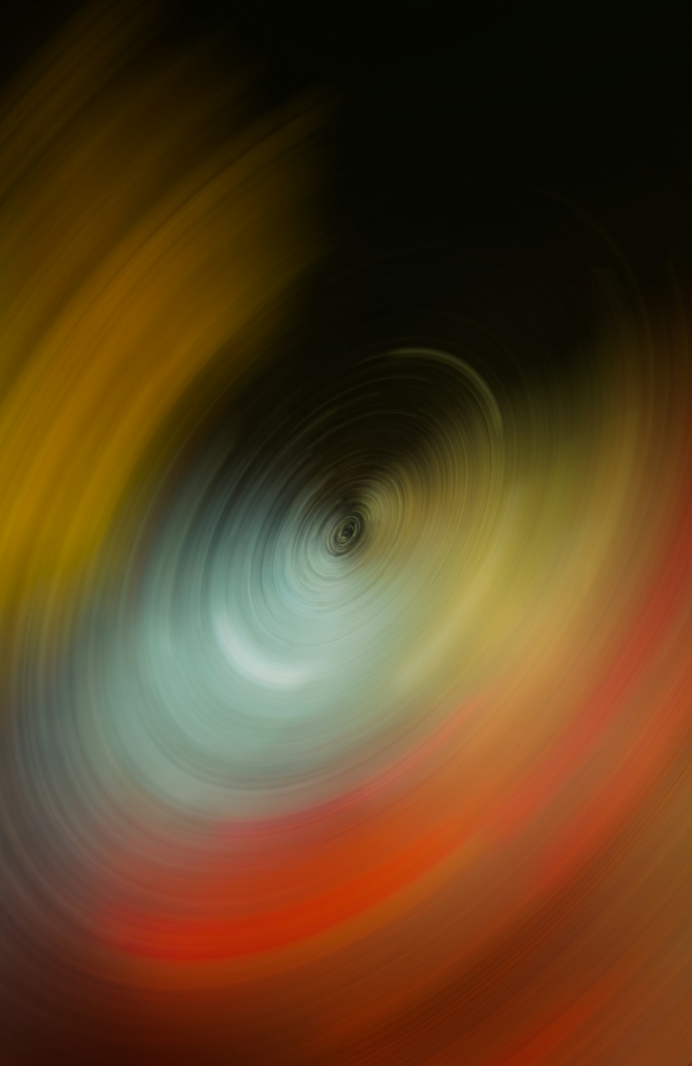 a blurry image of a circular object