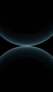 A sleek, minimalist interface with intertwined geometric shapes symbolizing connection and distance.