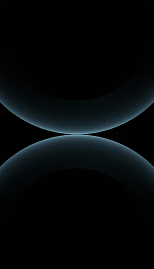 A sleek, minimalist interface with intertwined geometric shapes symbolizing connection and distance.