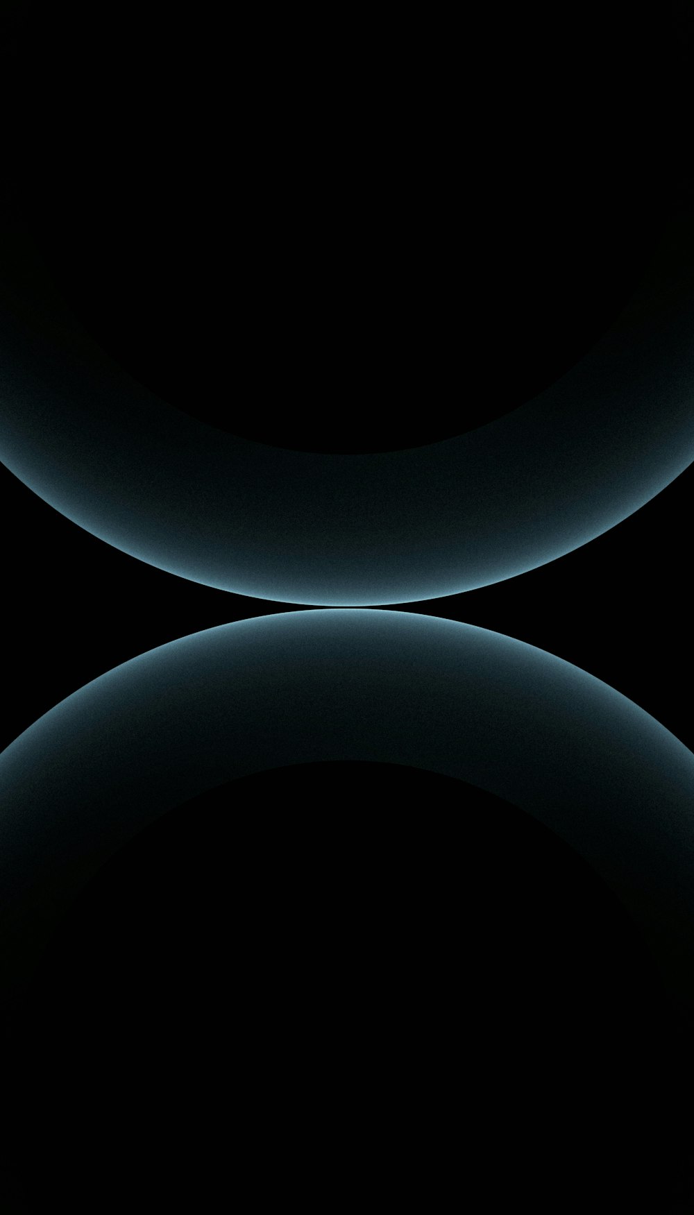 a black background with two circles in the middle