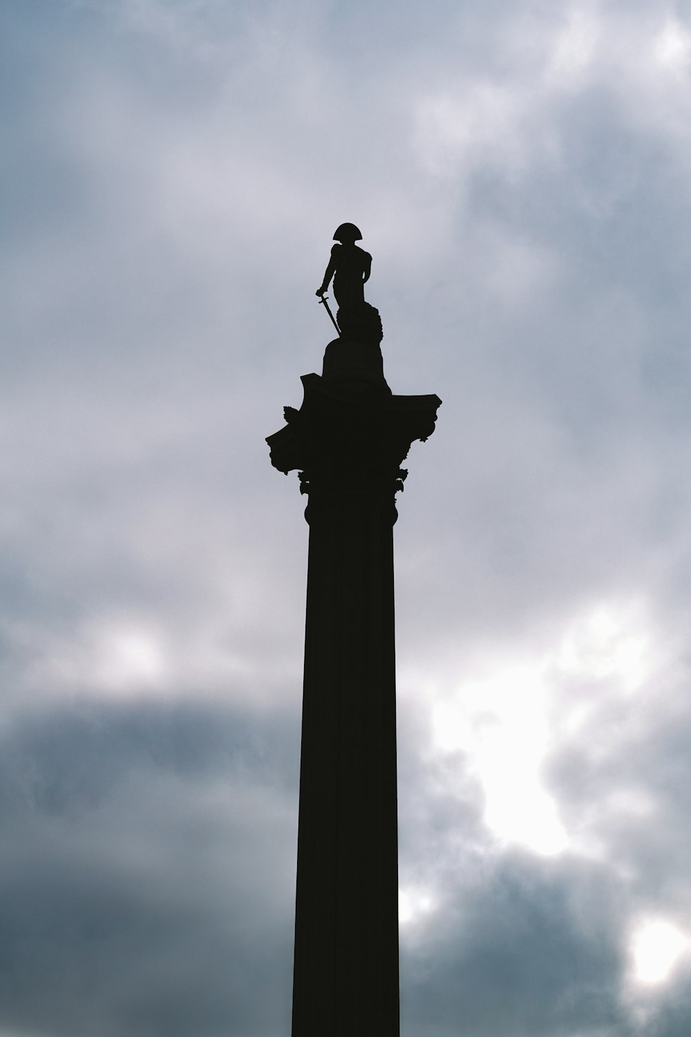 a statue of a man on top of a pillar