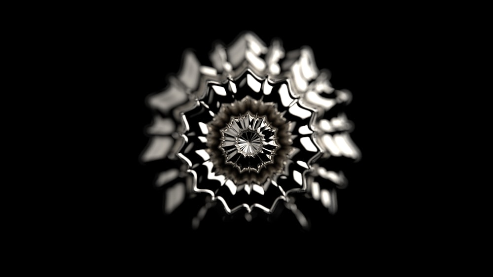 a black and white photo of a flower