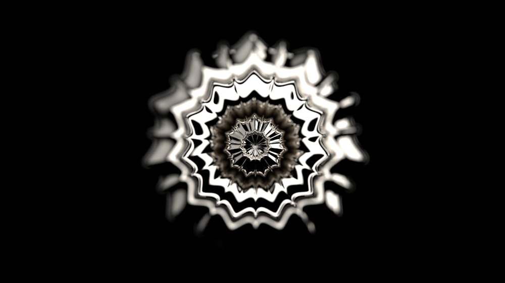 a black and white photo of a flower