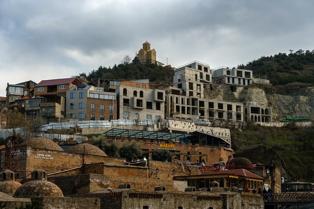 Tbilisi October — Narikala Fortress overlooking the Old Town in autumn colours during Tbilisoba season