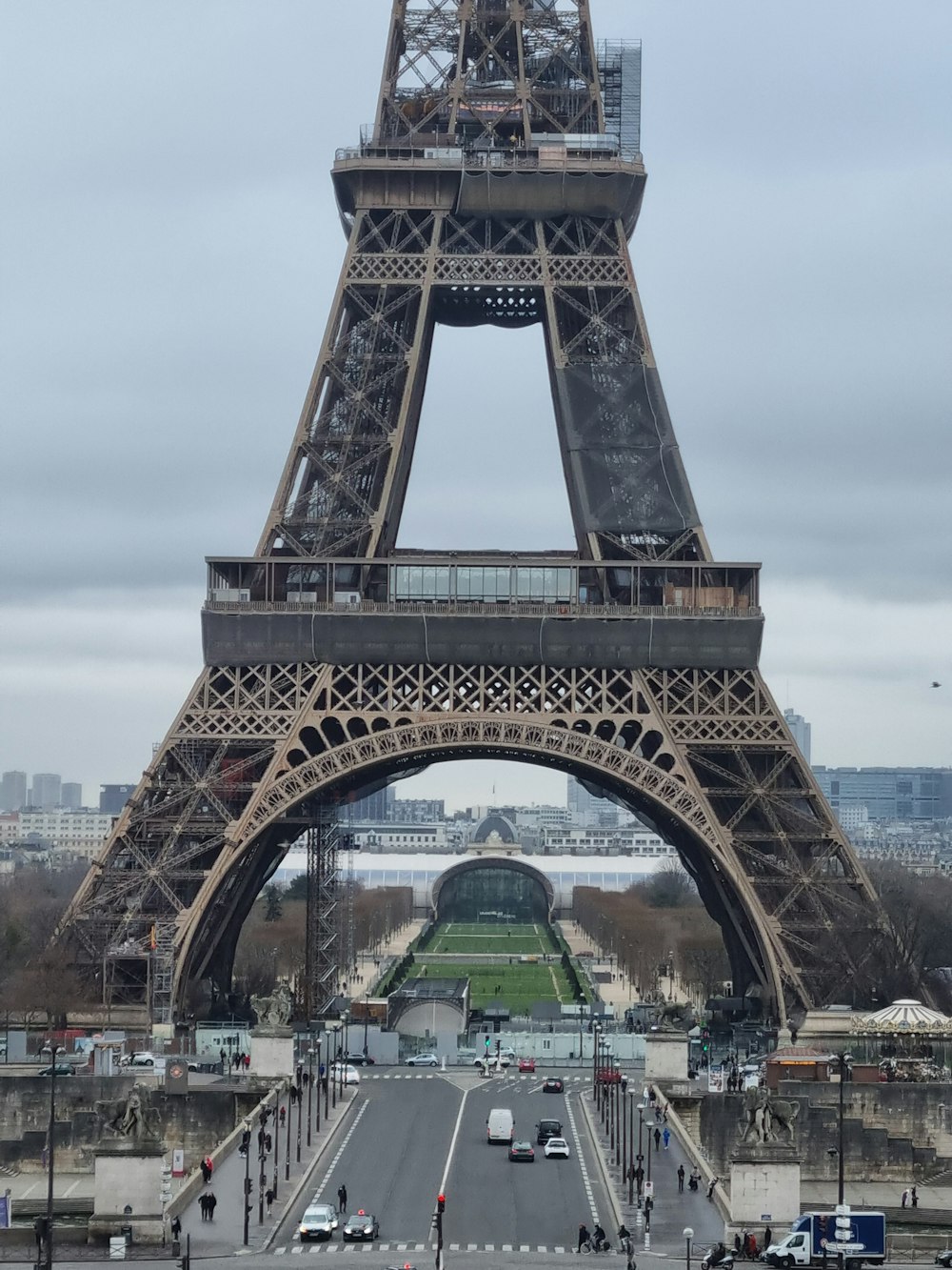 the eiffel tower towering over the city of paris