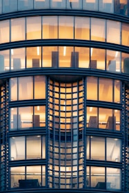 a very tall building with lots of windows