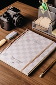 Functional and stylish office supplies on a desk.