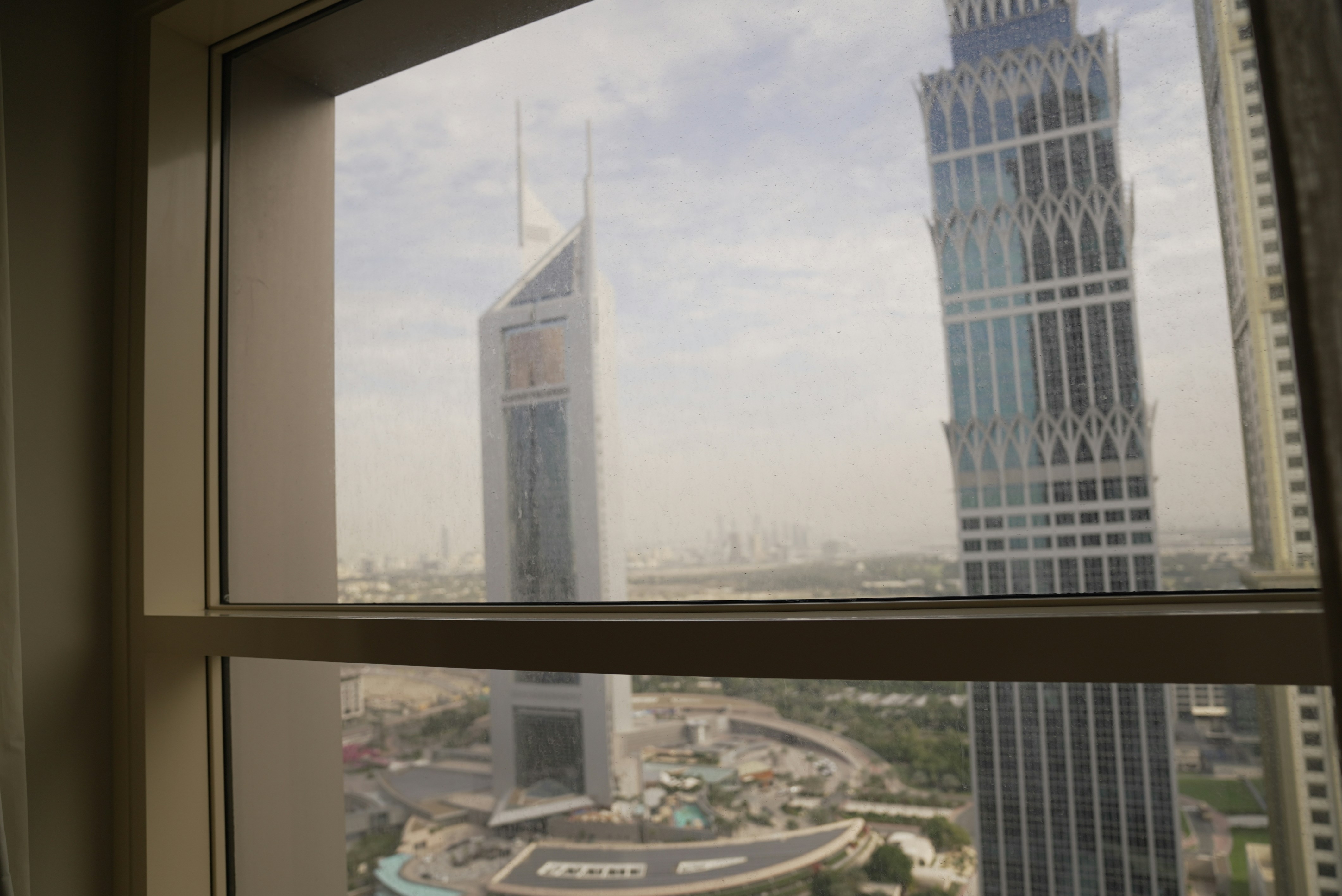 View of commercial towers in Dubai
