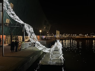 New street lighting installation along the layout roads