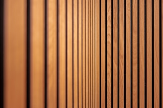 a close up of a wall made of wooden slats