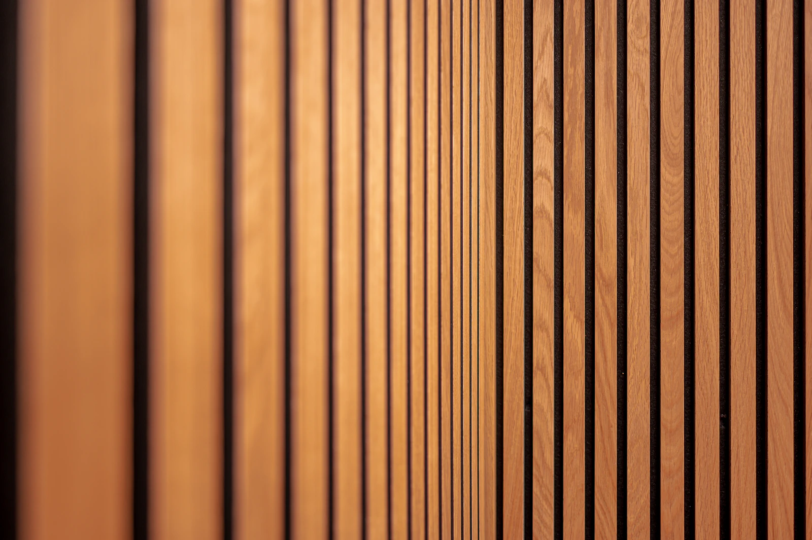 Slatted Oak Room Divider