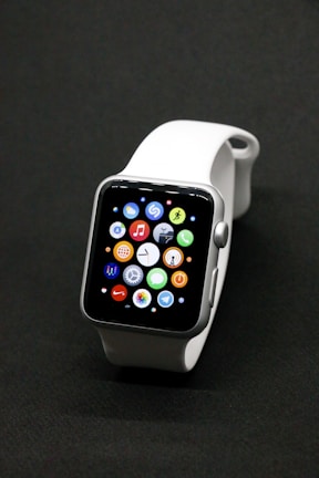 A stylish smartwatch showcasing various health tracking features.