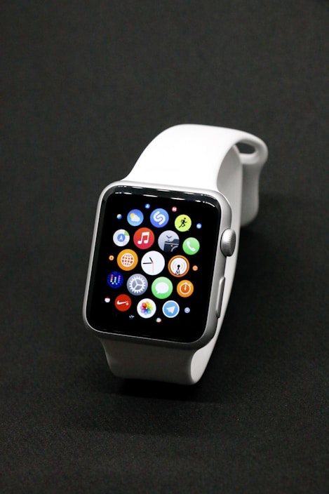 A modern smartwatch showcasing its sleek design and features.
