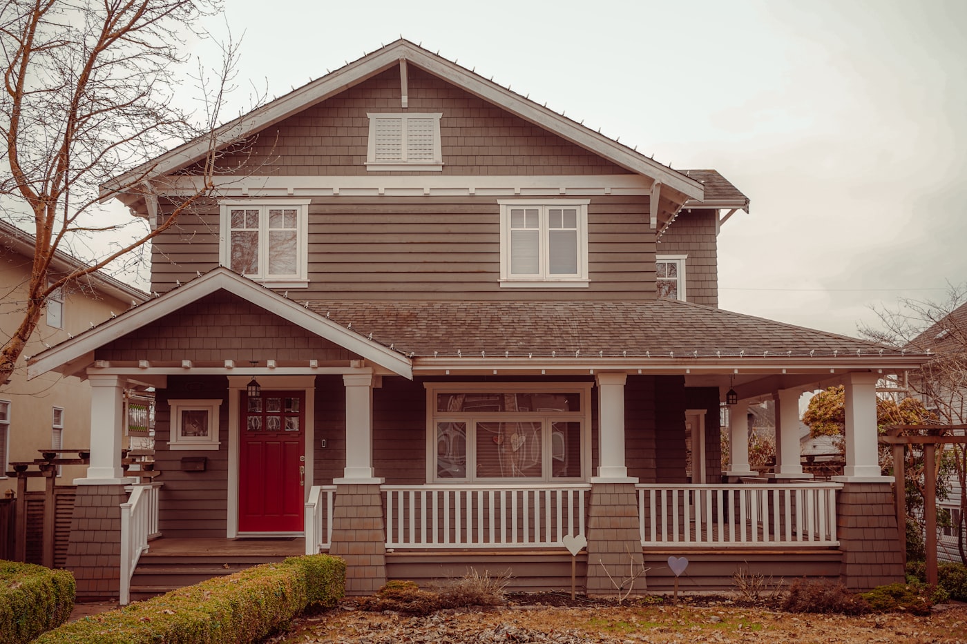 House exterior with durable siding and trim