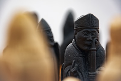A close-up of intricate details on a 3D printed game piece.
