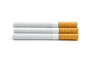 Three different colored rizz filter tobacco pouches arranged neatly on a clean white surface