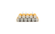 A stack of gold flake cigarette boxes ready for delivery.