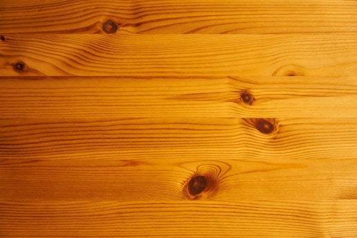 Close-up of wooden planks showing natural grain and smooth finish