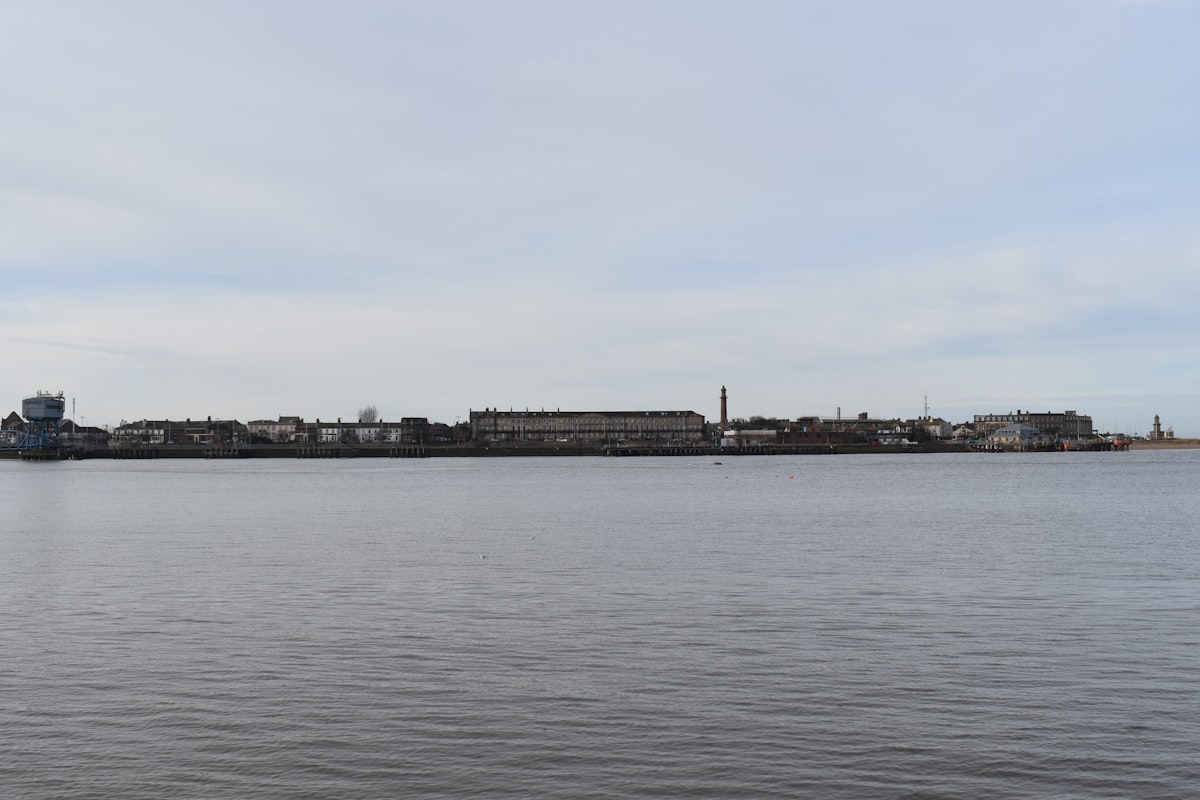 The Wyre estuary waterfront at Fleetwood, Borough of Wyre, Lancashire
