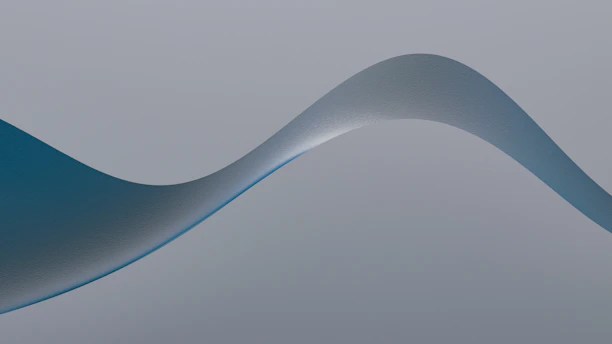 An elegant, flowing animation effect over a modern webpage mockup, emphasizing fluid movement.