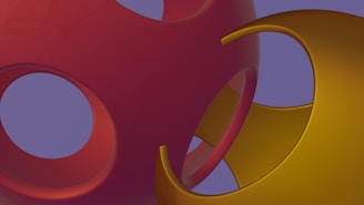 An abstract representation of intelligent marketing and communication systems in purple and yellow.