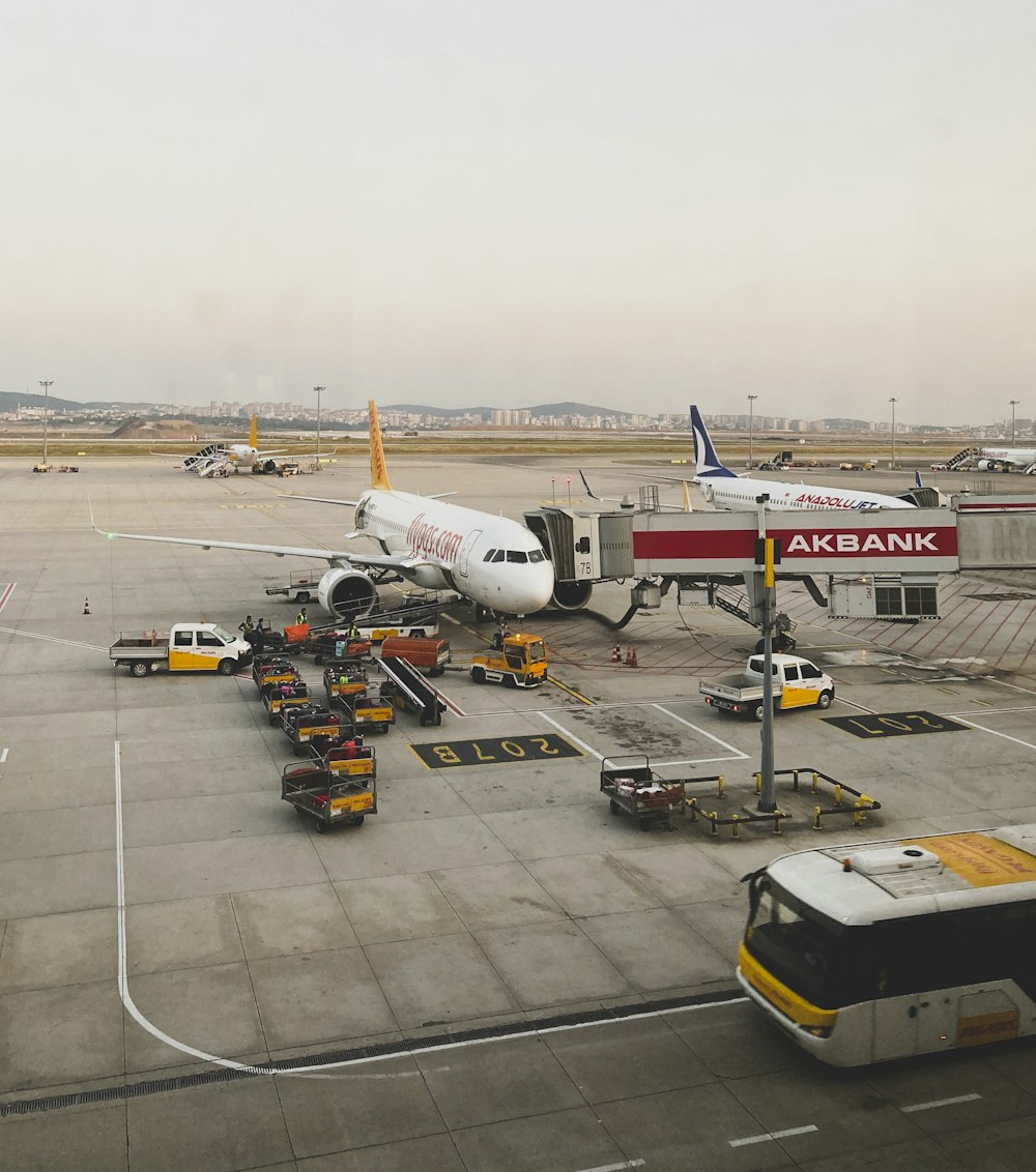 a large jetliner sitting on top of an airport tarmac