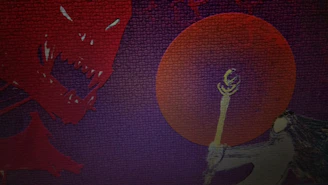 A black dragon with glowing golden eyes, surrounded by swirling mystical energy on a deep black canvas.