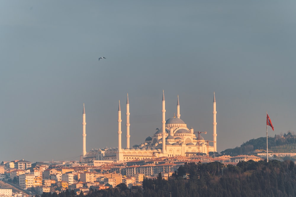 a view of a city with a lot of tall buildings