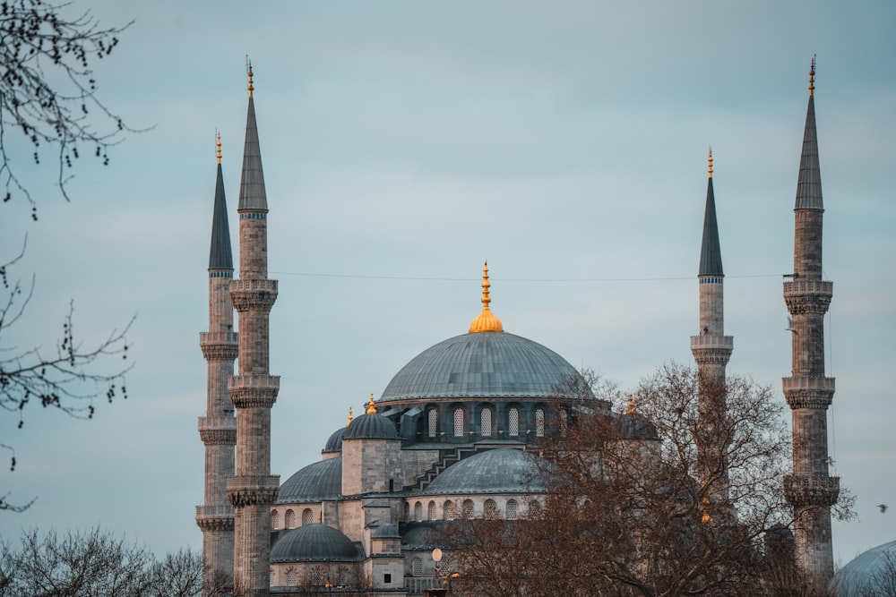 a large building with two towers and a dome