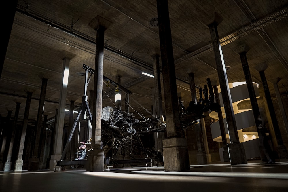 a large industrial machine in a building