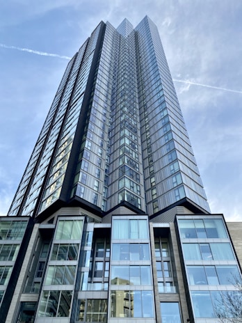 a very tall building with lots of windows