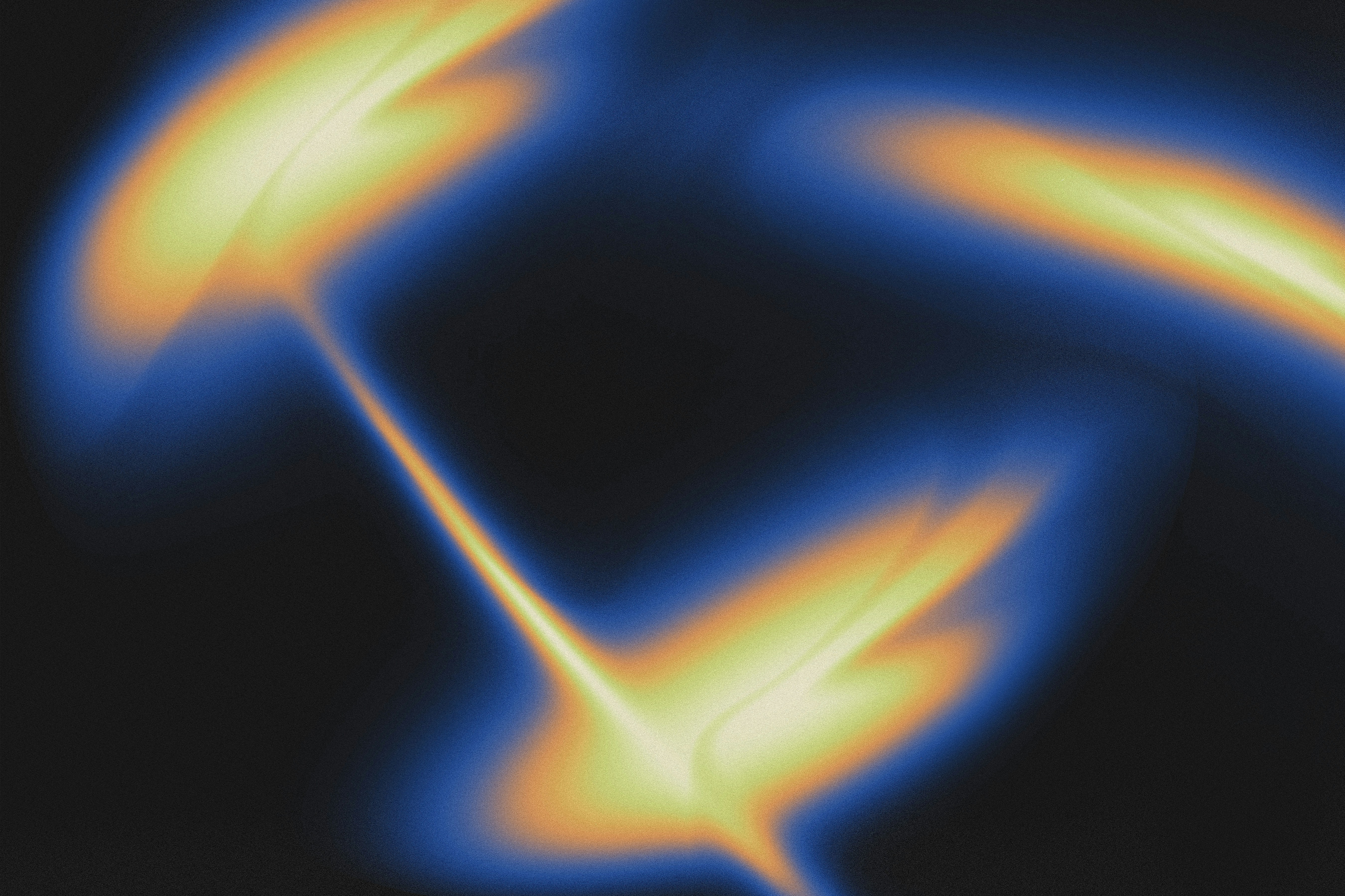 Blurry Yellow and Blue Object