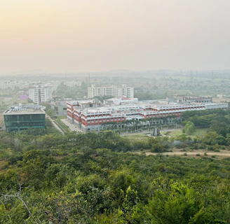 A serene campus view of a renowned Durgapur management institute with modern architecture.