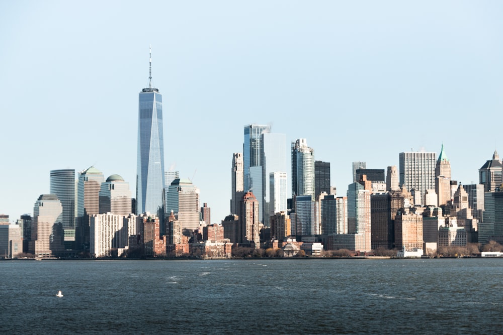 a view of a large city from across the water