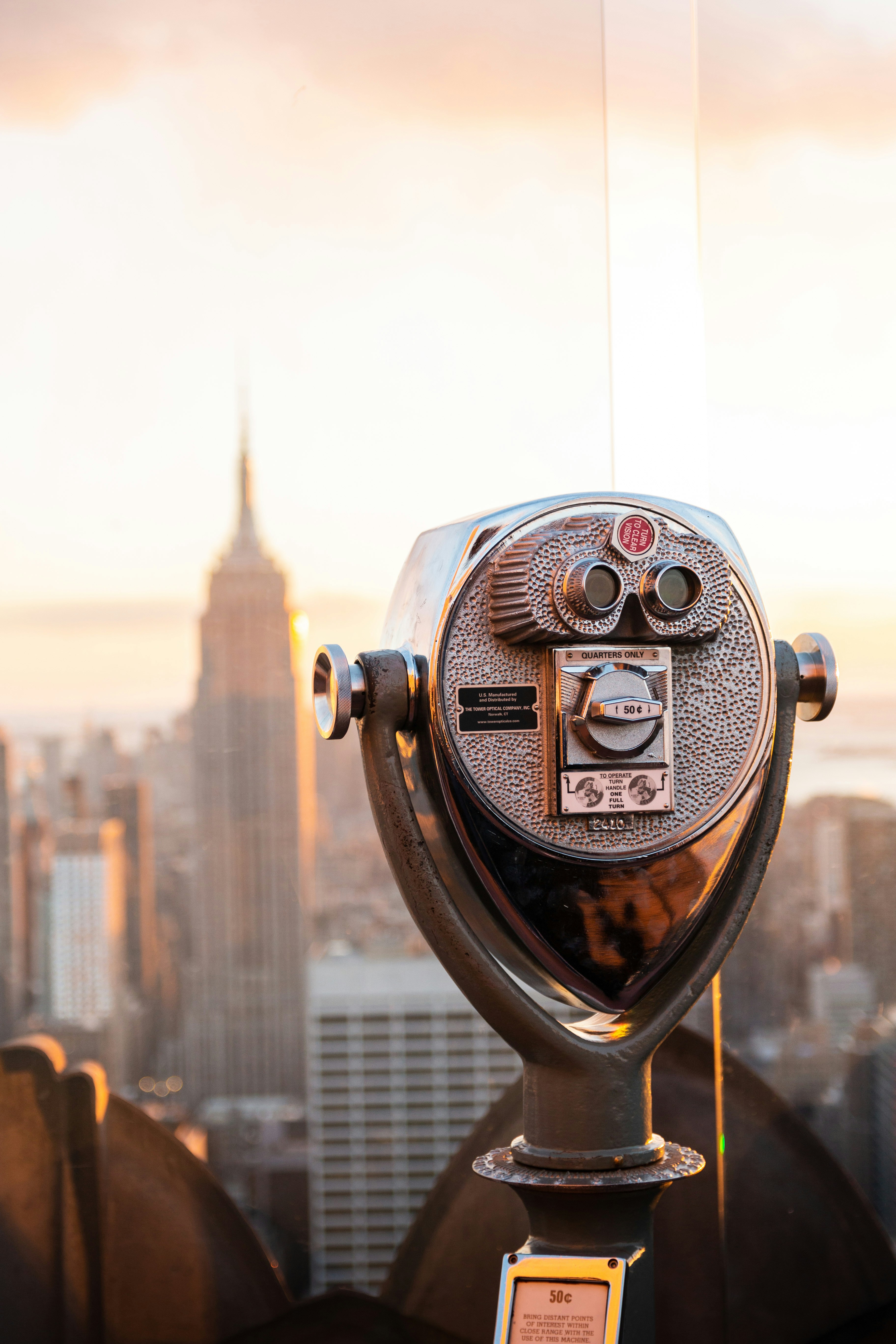 A view of the city from the top of a building only cost .50 cents many years ago.